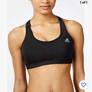 Adidas Techfit Climalite Lightly lined black Sports Bra Size S